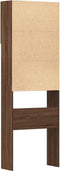 vidaXL - Wasmachinekast - 64x24x190 - cm - bewerkt - hout - bruin - eikenkleurig