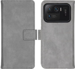 imoshion Hoesje Geschikt voor Xiaomi Mi 11 Ultra Hoesje Met Pasjeshouder - imoshion Luxe Bookcase - Grijs