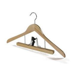 Klika - Houten hanger 44 cm broekklem dikte 12mm - 20 stuks