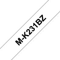 Brother - Labele P-touch M-K231 ongelamineerd 12mm zwart op wit | 20 stuks
