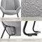 tectake® Loungefauteuil Kjeld - Relaxfauteuil - Bouclé bekleding - Lichtgrijs