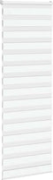 vidaXL - Zebra - rolgordijn - 85x200 - cm - stofbreedte - 80,9 - cm - polyester - wit