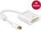 Delock 62604 - Mini DisplayPort naar DVI-I kabel - 20cm - Wit