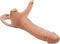 SM Hollow Silicone Dildo Strap-On - Beige