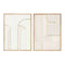 Schilderij Home ESPRIT Wit Natuurlijk Modern Scandinavisch 75 x 3,8 x 100 cm (2 Stuks)