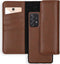 Selencia Hoesje Geschikt voor Samsung Galaxy A72 Hoesje Met Pasjeshouder - Selencia Eny Uitneembare Vegan Lederen Clutch - bruin