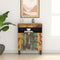 vidaXL - Dressoir - met - 2 - deuren - 60x33x75 - cm - massief - gerecycled - hout