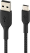Belkin CAB002BT2MBK - USB-C naar USB-A kabel - 2m - 12W opladen - Zwart