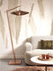 GOOD&MOJO Vloerlamp Iguazu - Bamboe/Jute Naturel/Zwart - 78x55x176cm - - Staande lampen voor Woonkamer - Slaapkamer