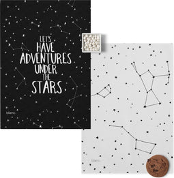Set van 2 theedoeken Constellation | Blanc