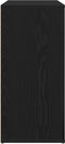vidaXL - Dressoir - Zwart - Eiken - 80x33x70 - cm - Engineered - Wood