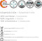 Hoes voor stoel Eysa JAZ Bordeaux 90 x 120 x 85 cm