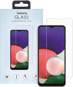 Selencia Galaxy A22 (5G) - Gehard Glas Screenprotector - 9H krasbestendig