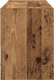 vidaXL - Schoenenrek - stapelbaar - 89,5x30x40 - cm - oud - houtkleurig