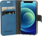 Mobiparts iPhone 12 mini - Flip cover - Ruimte voor pasjes - Staalblauw