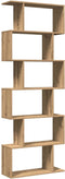 vidaXL - Kamerscherm - / - boekenkast - 6-laags - 70x24x193 - cm - hout - artisanaal