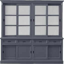 HSM Collection Buffetkast Provence - 220 cm - donkergrijs