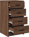 vidaXL - Dressoir - Bruin - Eiken - 40x41x75 - cm - Gemaakt - Hout