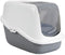 Savic Kattentoilet Nestor - Gesloten kattenbak - Eenvoudig schoon te maken - Grijs/Wit