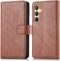 iMoshion Hoesje Geschikt voor Samsung Galaxy S24 Hoesje Met Pasjeshouder - iMoshion Luxe Bookcase - Bruin