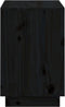 vidaXL - Schoenenkast - 110x34x52 - cm - massief - grenenhout - zwart