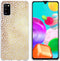 iMoshion Hoesje Geschikt voor Samsung Galaxy A41 Hoesje Siliconen - iMoshion Design hoesje - Goud / Transparant / Allover de luxe