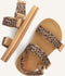 Reef Kids Ahi Convertible Leopard - Meisjes Slippers - Bruin/Panterprint - Maat 35