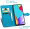 iMoshion Hoesje Geschikt voor Samsung Galaxy A52 (4G) / A52s / A52 (5G) Hoesje Met Pasjeshouder - iMoshion Mandala Bookcase - Turquoise