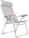 Crespo AL/206 - Strandstoel - Compact - Verstelbaar in 7 standen - Licht grijs