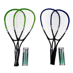 Badminton Set - incl. 2 Badmintonrackets en 5 Badmintonshuttles