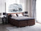 PRESIDENT - Boxspringbed - Bruin - 180 x 200 cm - Kunstleer