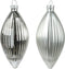 Olijf glas d6h13 cm zilver 3st