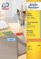 Avery - Gekleurde Etiketten - 105,0 x 148,0 mm permanent klevend - geel