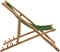 vidaXL - Terrasstoel - bamboe - en - canvas - groen