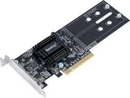 Synology M2D18 - M.2 SSD Adapter - PCIe 2.0 x8 - Zwart