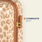 Princess Traveller Leopard - Reiskoffer - Hardcase - 76 cm - 107 liter - Crème/Taupe