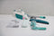 Leifheit Dry & Clean - raamzuiger met inwasser en steel - streeploos droogzuigen - turquoise