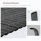 Woltu PVC Tuinscherm - Grijs - 500 x 100 cm - Weerbestendig en UV-bestendig