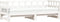 vidaXL - Slaapbank - met - onderschuifbed - 90x200 - cm - massief - grenenhout - wit
