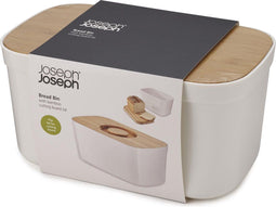 Joseph Joseph Broodmand - Broodtrommel - met Snijplankdeksel - 18 x 21,5 x 35,5 cm - Wit