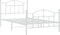 vidaXL - Bedframe - met - hoofd- - en - voeteneinde - metaal - wit - 100x200 - cm