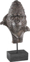 PTMD Dominic Beeld Gorillahoofd - 25 x 19 x 47 cm - Poly - Grijs