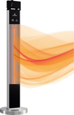 Aironex PH1 - Elektrische Terrasverwarmer - Infrarood 2000W 3 Warmtestanden RVS 130 cm