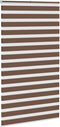 vidaXL - Zebra - rolgordijn - 120x230 - cm - stofbreedte - 115,9cm - polyester - bruin