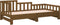 vidaXL - Slaapbank - uitschuifbaar - 2x(80x200) - cm - grenenhout - honingbruin