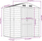 vidaXL - Tuinschuur - 191x130x198 - cm - gegalvaniseerd - staal - lichtbruin