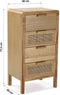 Ladenkast Versa Bruin Rotan Paulownia hout Hout MDF 30 x 77,5 x 40 cm
