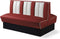 Bel Air Dinerbank Double Booth HW-150DB Ruby