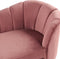 ALLIER - Chaise longue - Roze - Rechterzijde - Fluweel