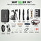 Travelhawk Survival Kit - 29 Delig - Tactisch Mes - Hoofdlamp - Kompas - Waterdichte Opbergtas